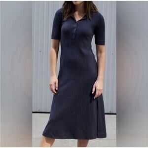 NWOT AYR Womens The Scout Dress XS‎ Pima Cotton Midi Length Minimalist Na…